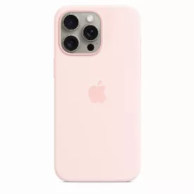 Чехол Apple iPhone 15 Pro Max Silicon Case, светло-розовый